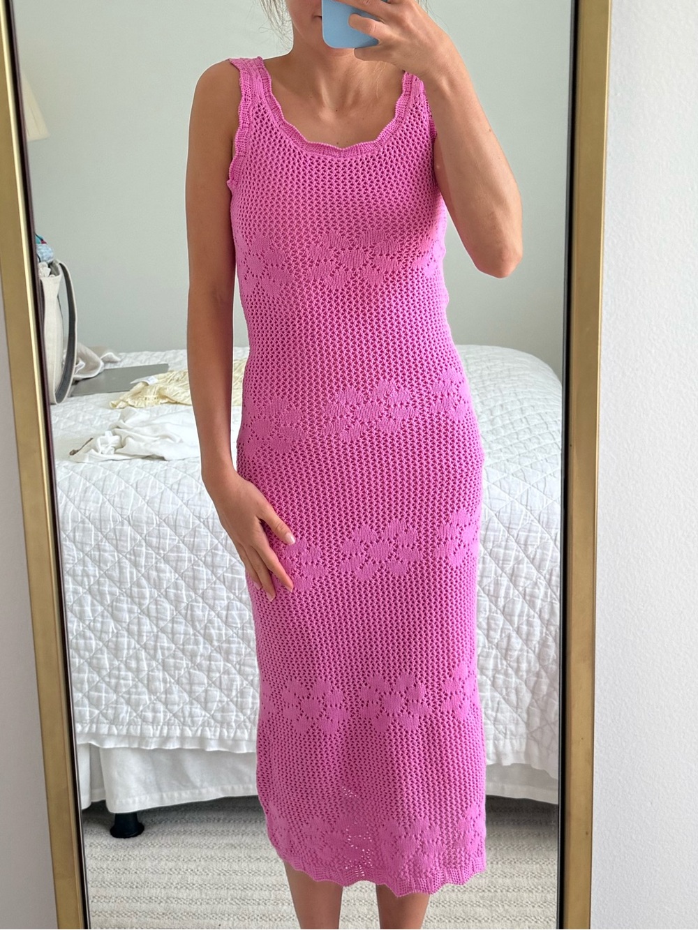 saltwater LUXE Pink Sleeveless Knit Maxi Dress